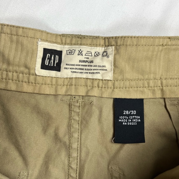 GAP Surplus Mens Pants 28 x 30 Khaki Flap Pocket Y2K Military A6 - Picture 3 of 9